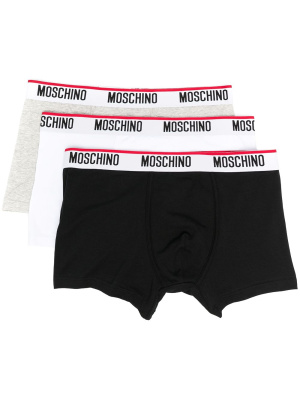 

Logo-waistband three-pack boxers, Moschino Logo-waistband three-pack boxers