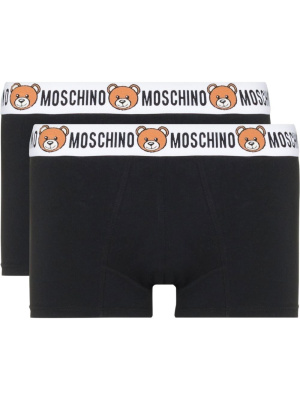 

Logo-embroidered two-pack briefs, Moschino Logo-embroidered two-pack briefs