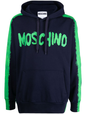 

Logo-print pullover hoodie, Moschino Logo-print pullover hoodie