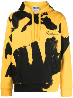 

Graphic-print cotton hoodie, Moschino Graphic-print cotton hoodie