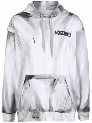 

Logo-print pullover hoodie, Moschino Logo-print pullover hoodie