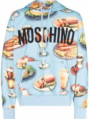 

Diner Group-print hoodie, Moschino Diner Group-print hoodie