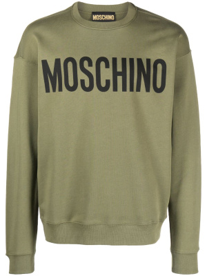 

Logo-print crew-neck sweatshirt, Moschino Logo-print crew-neck sweatshirt