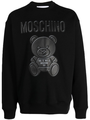 

Logo-print organic cotton sweatshirt, Moschino Logo-print organic cotton sweatshirt