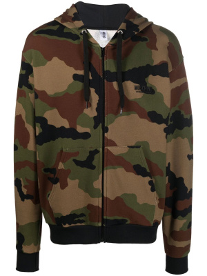 

Camouflage-print zip-up hoodie, Moschino Camouflage-print zip-up hoodie