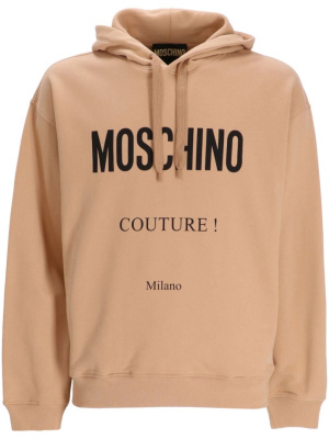 

Logo-print cotton hoodie, Moschino Logo-print cotton hoodie