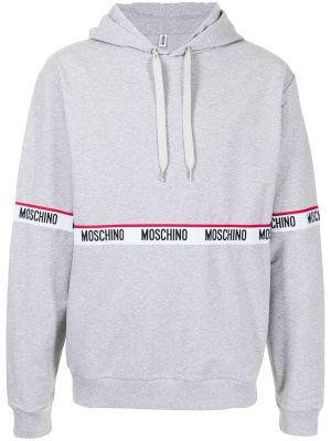 

Logo drawstring hoodie, Moschino Logo drawstring hoodie