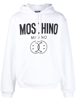

Logo-print drawstring hoodie, Moschino Logo-print drawstring hoodie