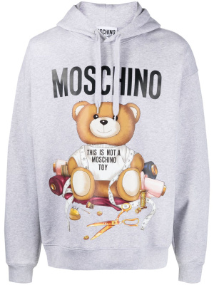 

Teddy Bear-print cotton hoodie, Moschino Teddy Bear-print cotton hoodie