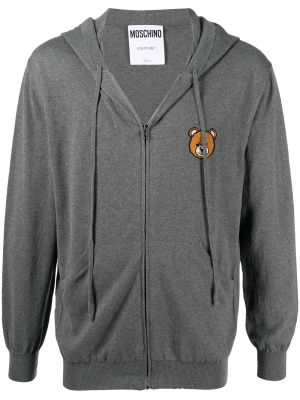 

Teddy motif zip-up hoodie, Moschino Teddy motif zip-up hoodie