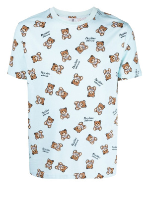 

Bear logo-print T-shirt, Moschino Bear logo-print T-shirt