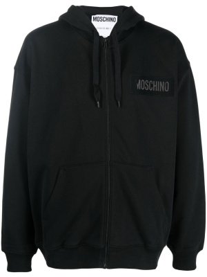 

Logo-print zip-up hoodie, Moschino Logo-print zip-up hoodie