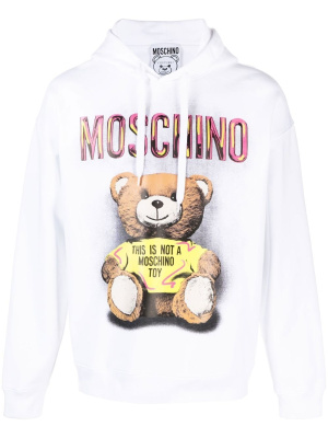 

Teddy graphic-print hoodie, Moschino Teddy graphic-print hoodie