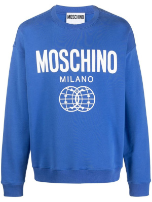 

Logo-print oversize jumper, Moschino Logo-print oversize jumper