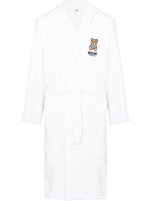 

Teddy-motif bath robe, Moschino Teddy-motif bath robe