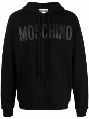 

Logo-print cotton hoodie, Moschino Logo-print cotton hoodie