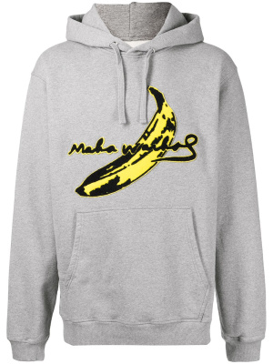 

Logo-patch cotton hoodie, Maharishi Logo-patch cotton hoodie