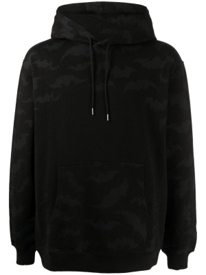 

Bat-print cotton hoodie, Maharishi Bat-print cotton hoodie