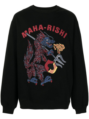 

Logo-print sweatshirt, Maharishi Logo-print sweatshirt