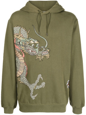 

Dragon-embroidered hoodie, Maharishi Dragon-embroidered hoodie