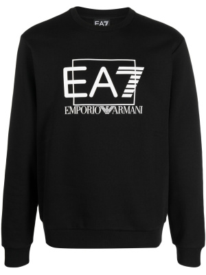

Logo-print crew-neck sweatshirt, Ea7 Emporio Armani Logo-print crew-neck sweatshirt