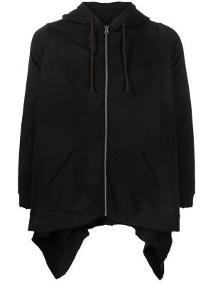 

Zip-up waterfall hoodie, MM6 Maison Margiela Zip-up waterfall hoodie