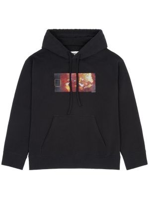 

Numbers-motif long-sleeve hoodie, MM6 Maison Margiela Numbers-motif long-sleeve hoodie