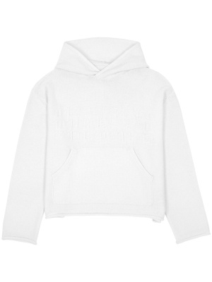 

Numbers-motif drop-shoulder hoodie, MM6 Maison Margiela Numbers-motif drop-shoulder hoodie