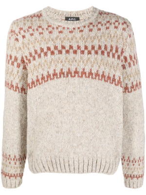 

Intarsia-knit jumper, A.P.C. Intarsia-knit jumper