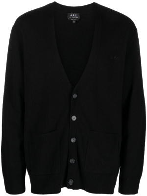 

Fine-knit V-neck cardigan, A.P.C. Fine-knit V-neck cardigan