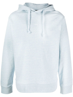 

Logo-print cotton hoodie, A.P.C. Logo-print cotton hoodie