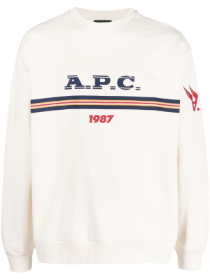 

Adam logo-print cotton sweatshirt, A.P.C. Adam logo-print cotton sweatshirt