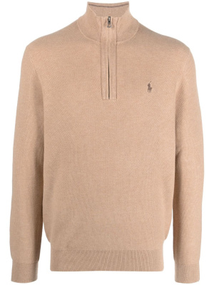 

Piqué-wave high-neck sweatshirt, Polo Ralph Lauren Piqué-wave high-neck sweatshirt