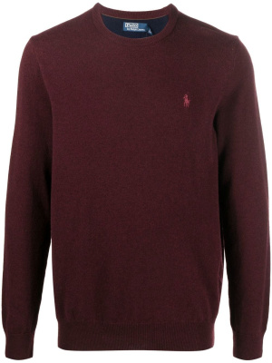 

Embroidered-logo crew-neck jumper, Polo Ralph Lauren Embroidered-logo crew-neck jumper