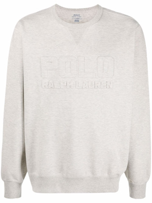 

Embossed-logo lettering sweatshirt, Polo Ralph Lauren Embossed-logo lettering sweatshirt