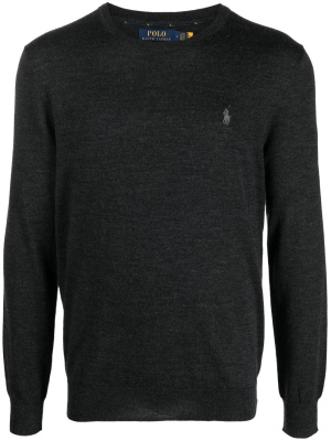

Embroidered-pony knit jumper, Polo Ralph Lauren Embroidered-pony knit jumper