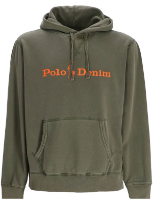 

Logo-print drawstring hoodie, Polo Ralph Lauren Logo-print drawstring hoodie