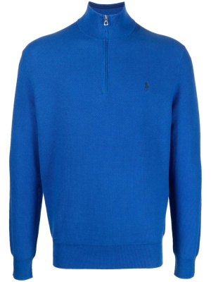 

High-neck zip pullover jumper, Polo Ralph Lauren High-neck zip pullover jumper