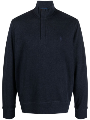

Logo-embroidered funnel-neck jumper, Polo Ralph Lauren Logo-embroidered funnel-neck jumper