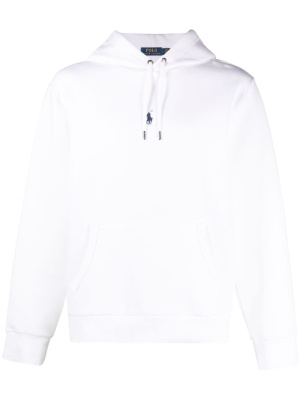 

Logo-embroidered drawstring hoodie, Polo Ralph Lauren Logo-embroidered drawstring hoodie