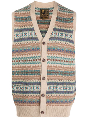 

V-neck knit sleevless cardigan, Polo Ralph Lauren V-neck knit sleevless cardigan