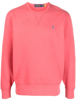 

Embroidered-logo cotton sweatshirt, Polo Ralph Lauren Embroidered-logo cotton sweatshirt