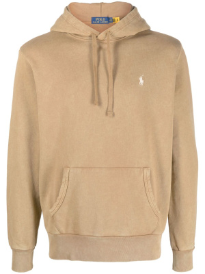 

Logo-embroidered cotton hoodie, Polo Ralph Lauren Logo-embroidered cotton hoodie