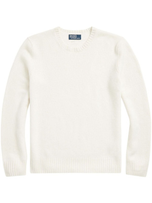 

Ribbed-trim cotton jumper, Polo Ralph Lauren Ribbed-trim cotton jumper
