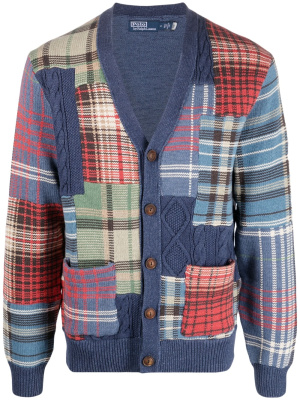 

Patchwork-design cardigan, Polo Ralph Lauren Patchwork-design cardigan