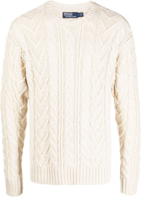 

Cable-knit cotton-blend jumper, Polo Ralph Lauren Cable-knit cotton-blend jumper