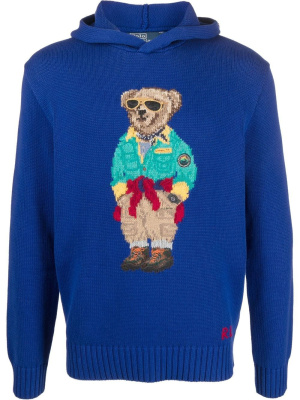 

Polo Bear knitted hoodie, Polo Ralph Lauren Polo Bear knitted hoodie