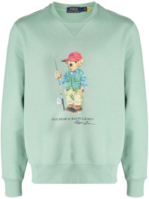 

Fishing Bear faded-effect sweatshirt, Polo Ralph Lauren Fishing Bear faded-effect sweatshirt