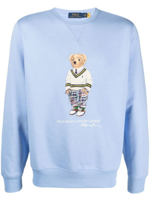 

Logo-print cotton sweatshirt, Polo Ralph Lauren Logo-print cotton sweatshirt