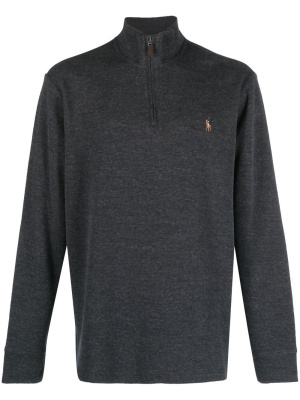 

Melange-effect half-zip jumper, Polo Ralph Lauren Melange-effect half-zip jumper